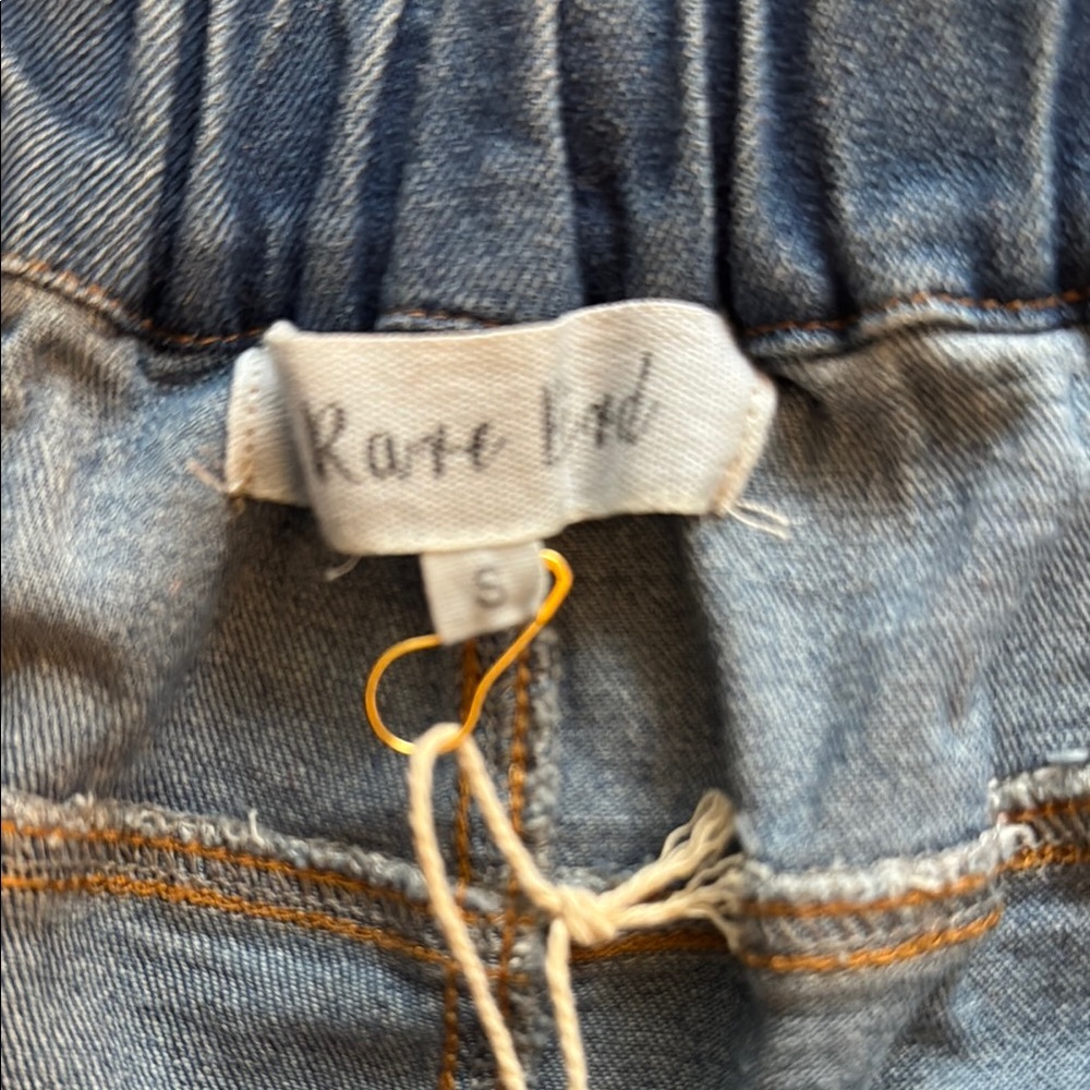 Light Wash Blue Wide Leg Jeans with Floral Patch Panels - Picture 12 of 14